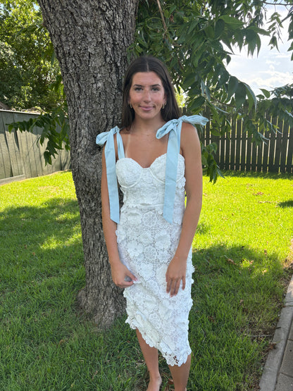 Eden Lace Midi Dress- Final Sale
