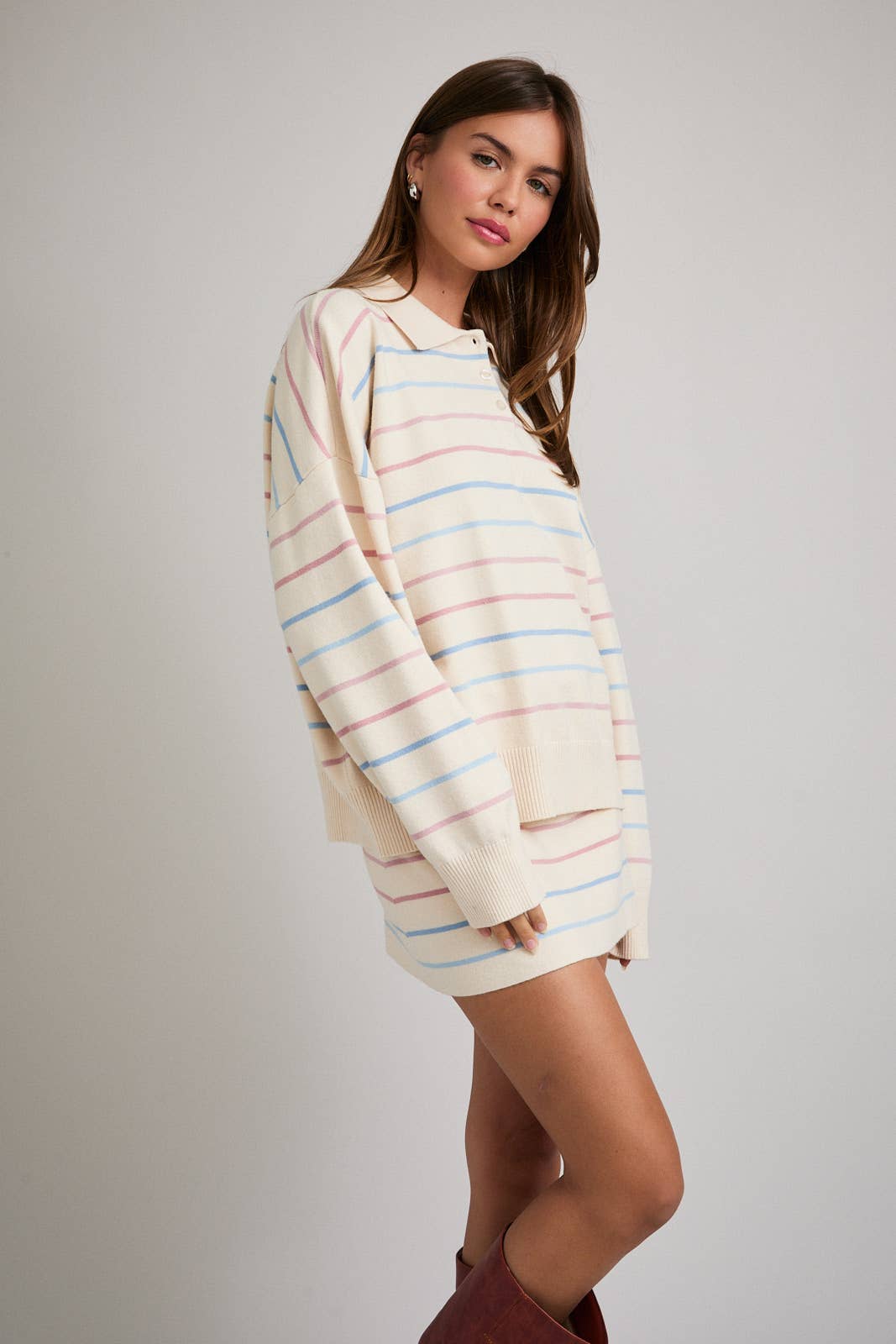 Rainbow Polo Sweater