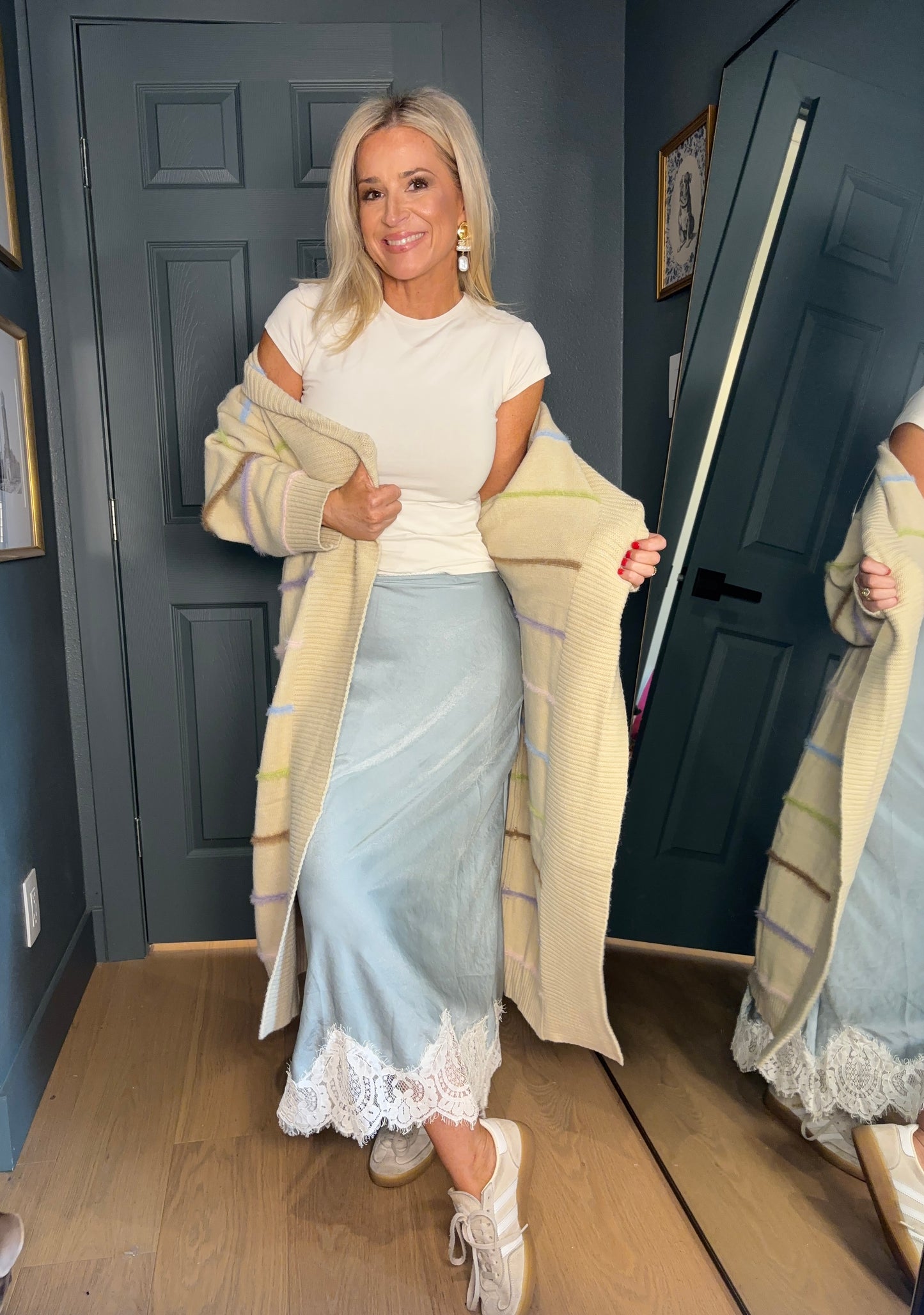Seafoam & Silk Skirt- FINAL SALE