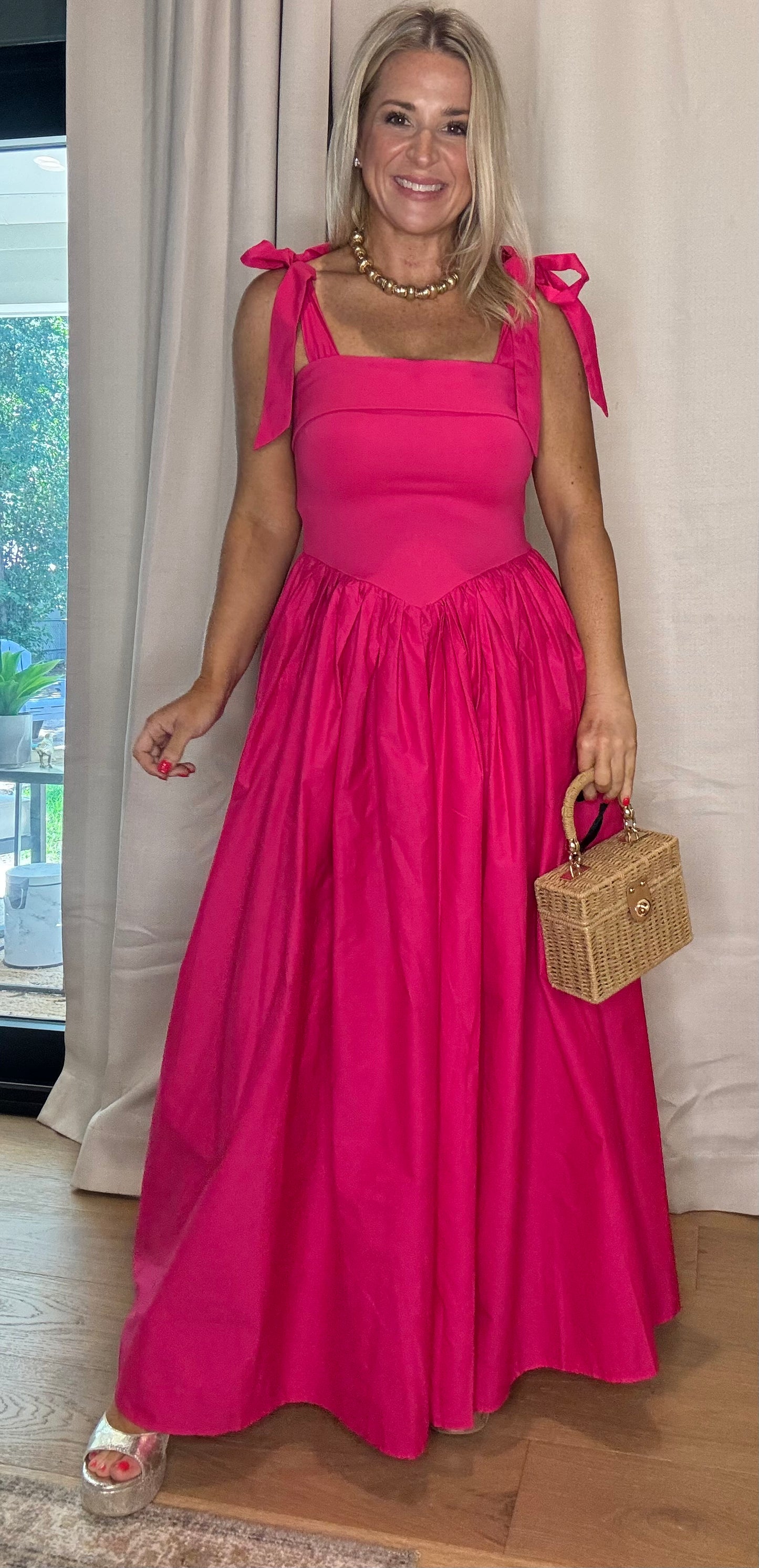 Karina Fuchsia Dress