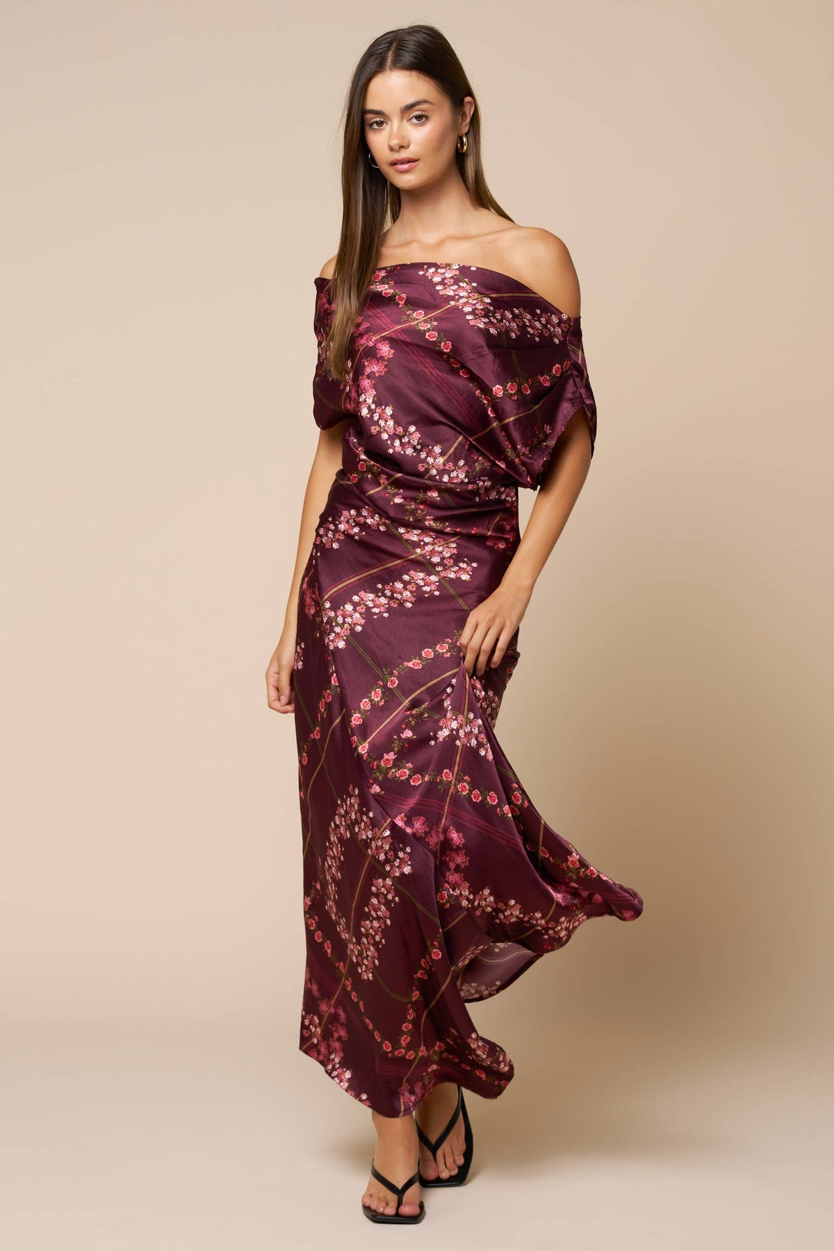 Bold in Burguy Maxi Dress