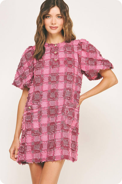Raspberry Mini Dress