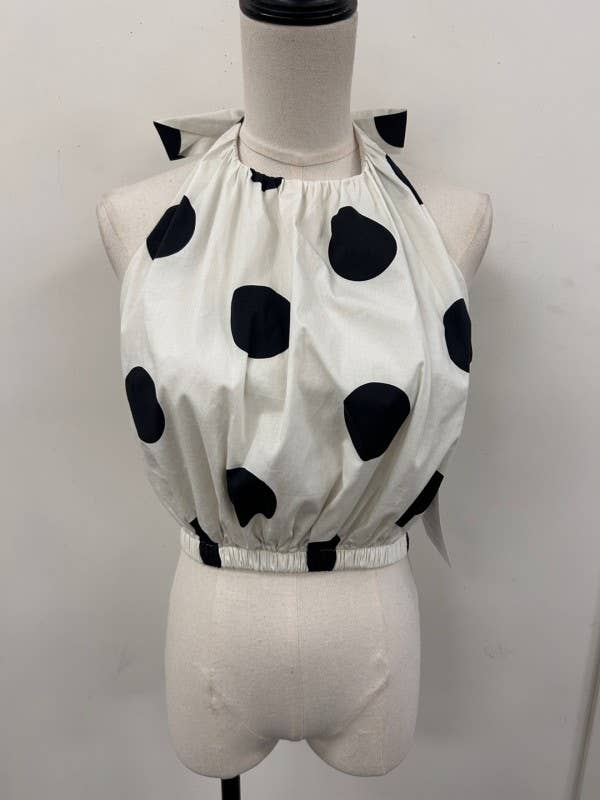 Monroe Polka Dot Halter Top