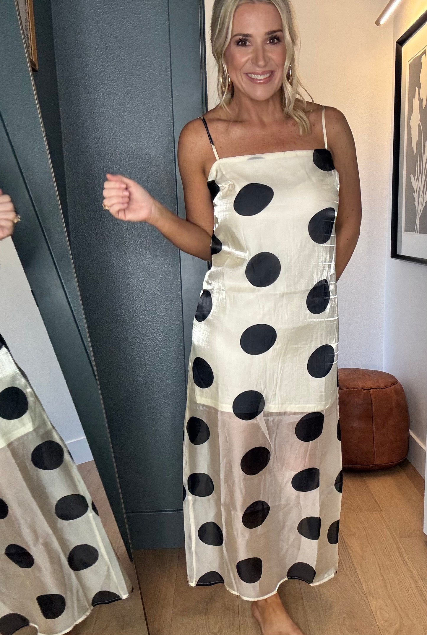 Dotted & Dashing Polka Dot Maxi Dress-FINAL SALE