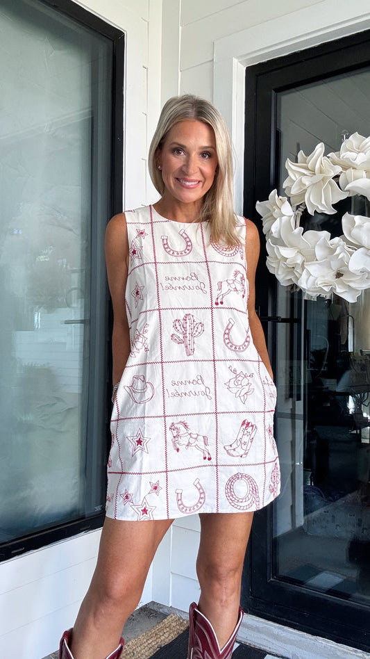 Western Flair Shift Dress
