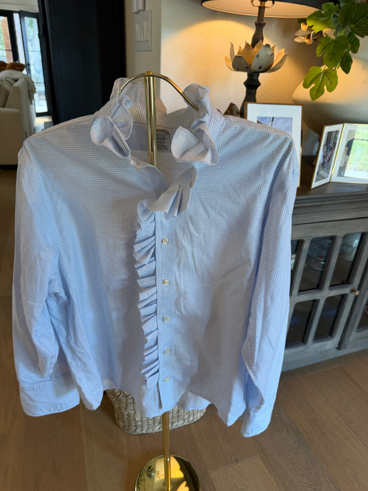 Brooks Brothers with Ruffle Placket-L