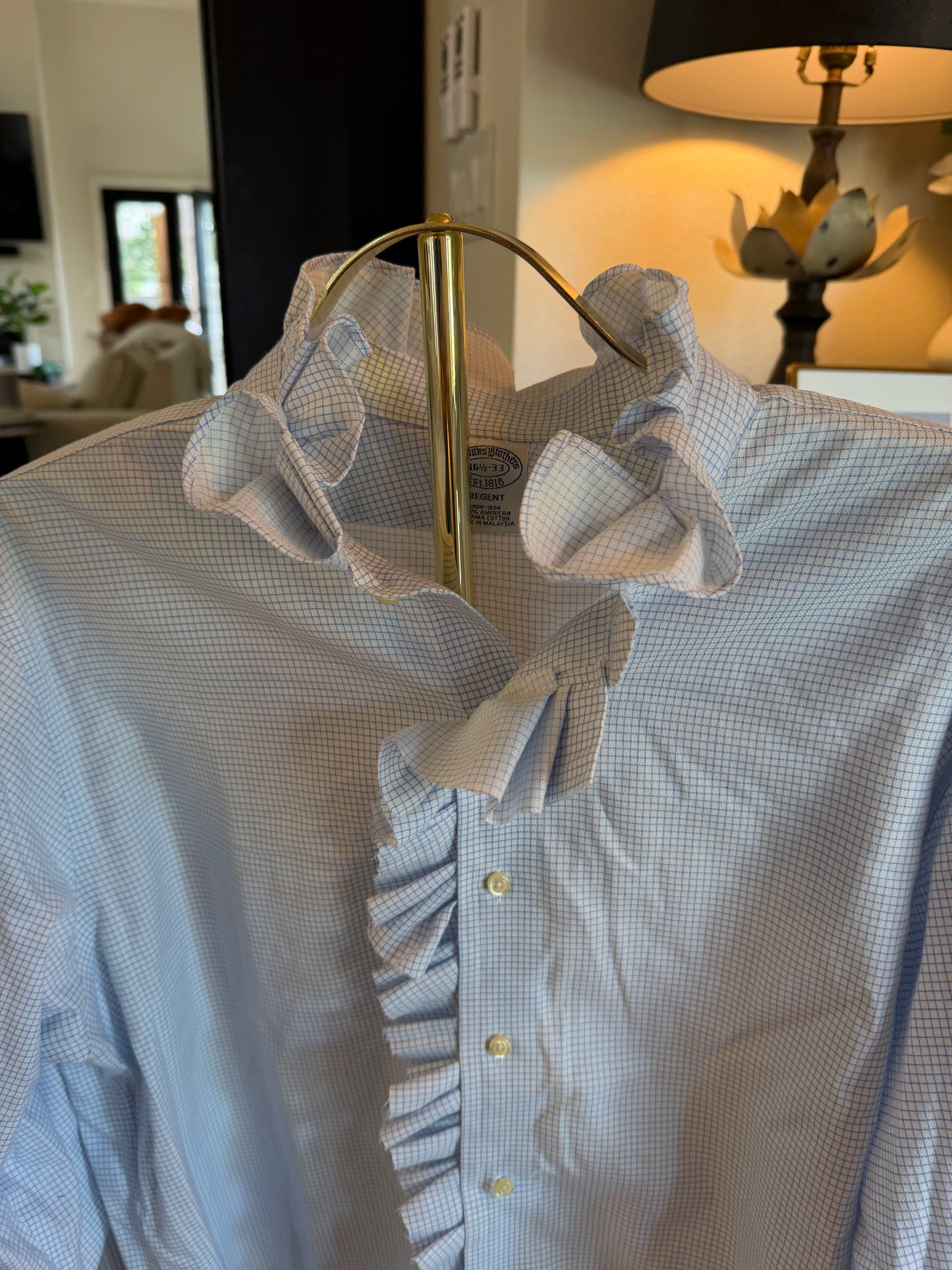 Brooks Brothers with Ruffle Placket-L