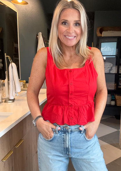 Paradise Peplum Top- FINAL SALE