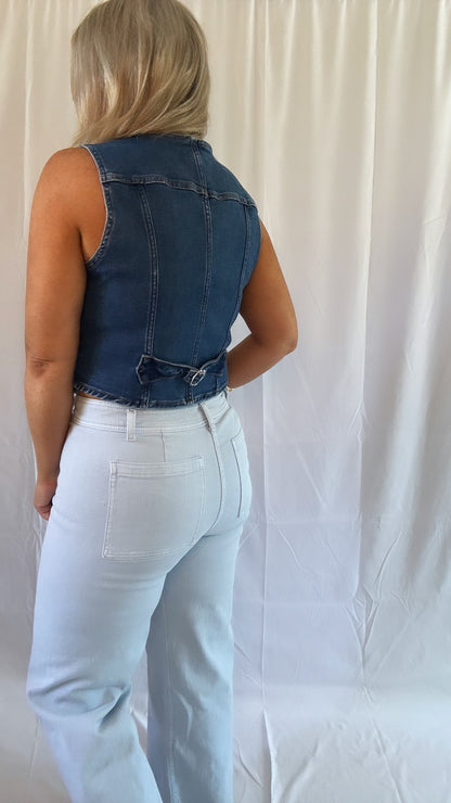 Austin Denim Vest-FINAL SALE