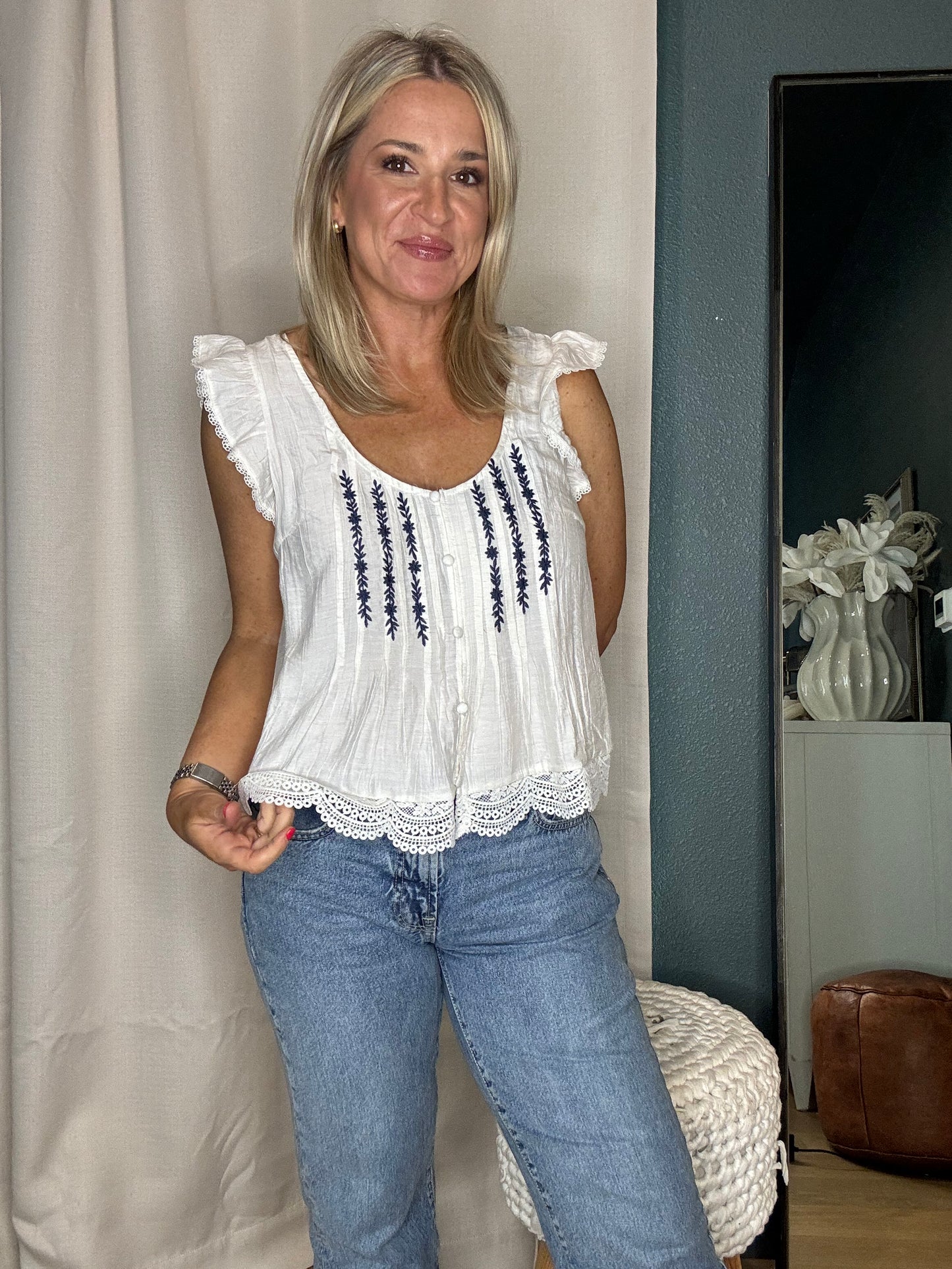 Pintuck Top-FINAL SALE