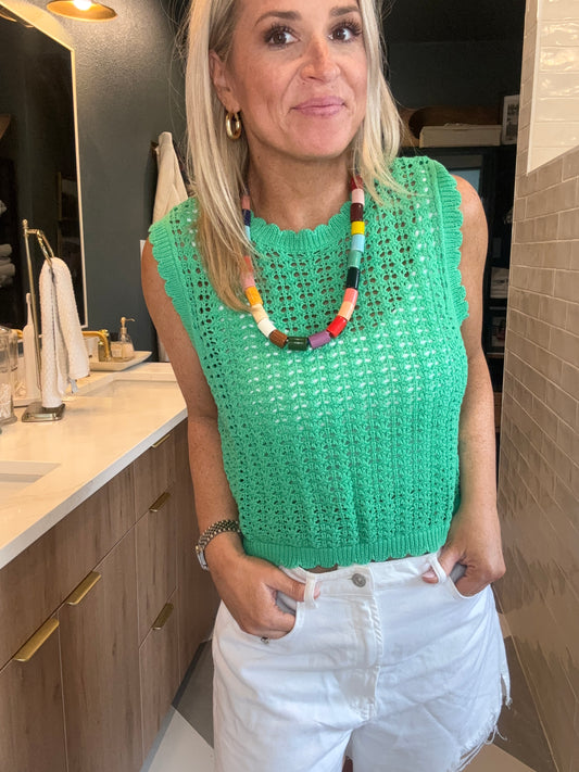 Court Crop Top- Final Sale