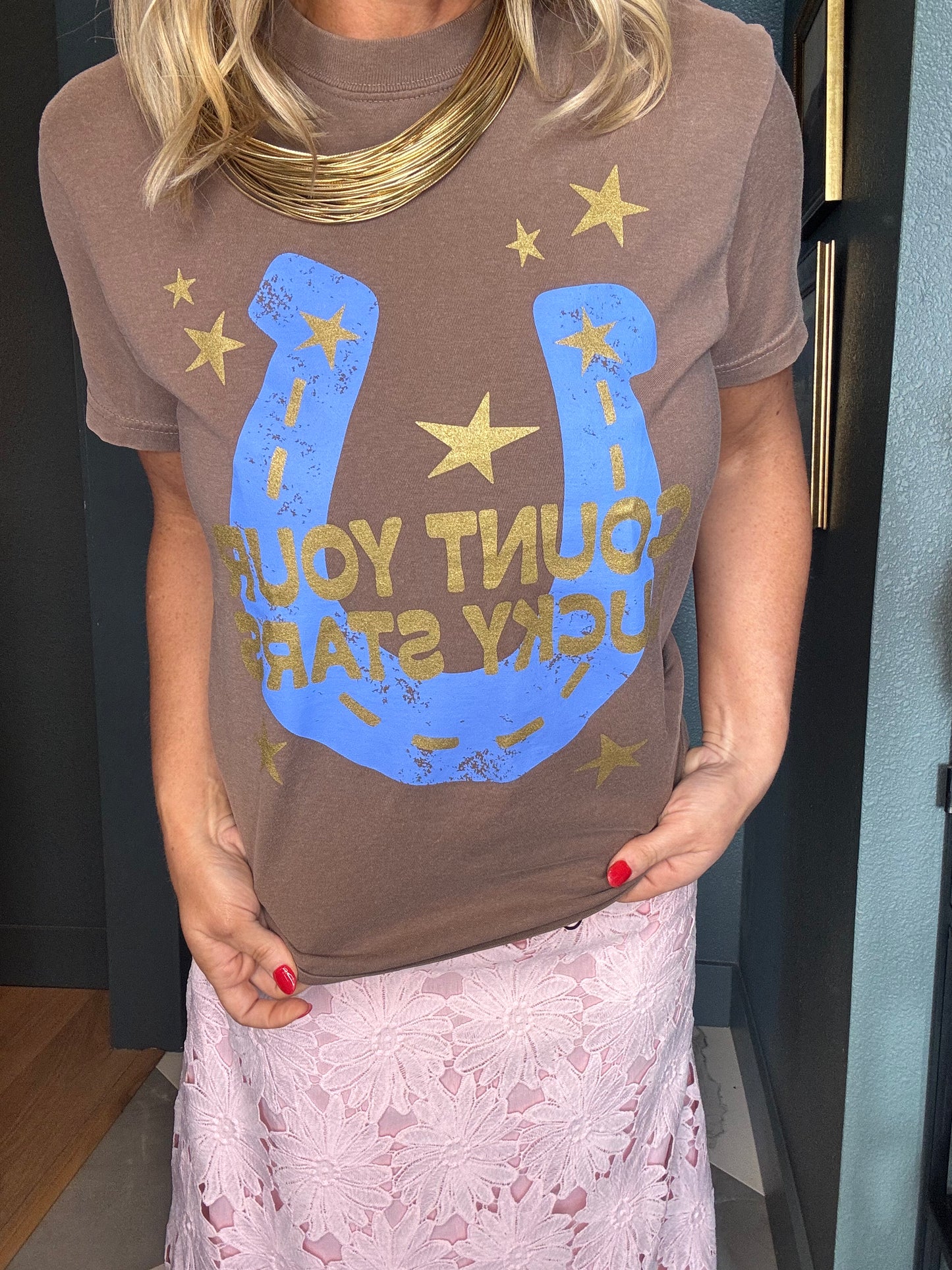 Count Your Lucky Stars Tee- FINAL SALE