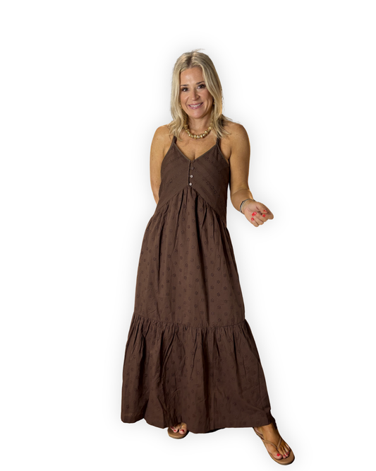 Eyelet Tiered Maxi-FINAL SALE
