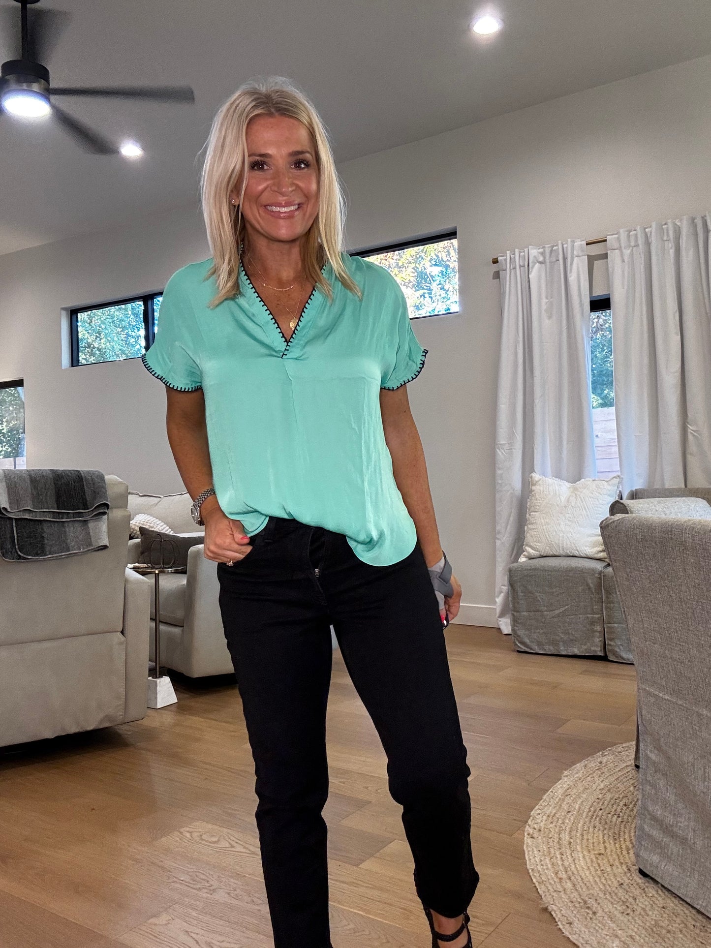 Whipstitch Blouse