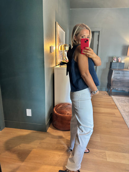 Luna Denim Top- FINAL SALE