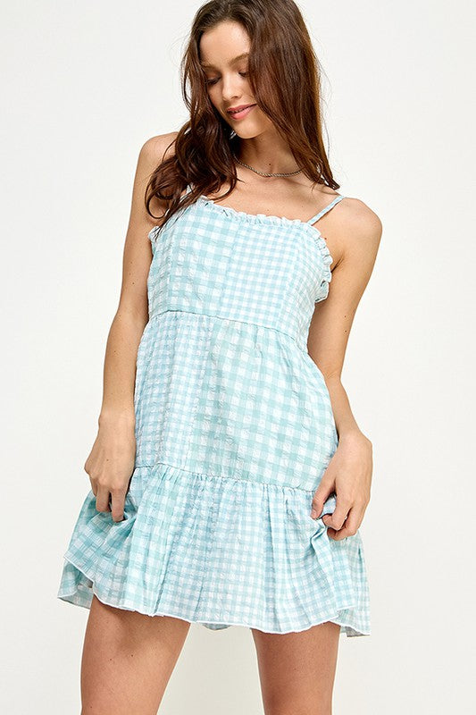 Ruffles and Gingham Dress - FINAL SALE