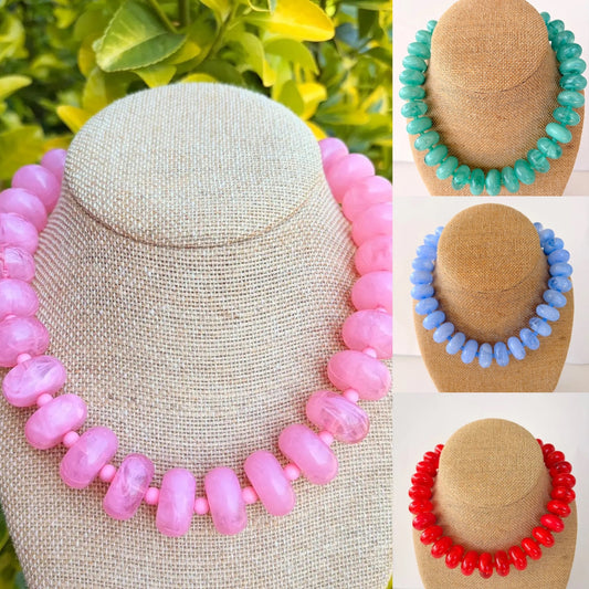 The Rory Rondelle Beaded Necklace