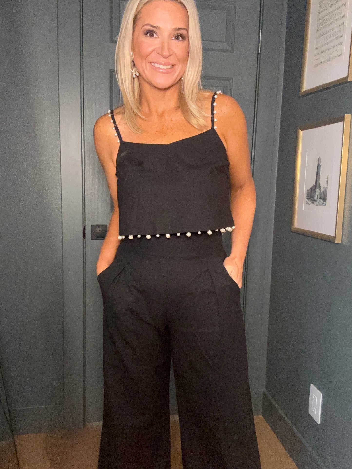 Hadley Pearl Trim Top