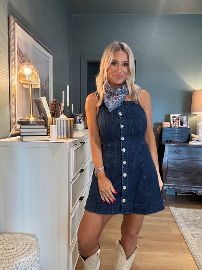Dancy Denim Dress- FINAL SALE