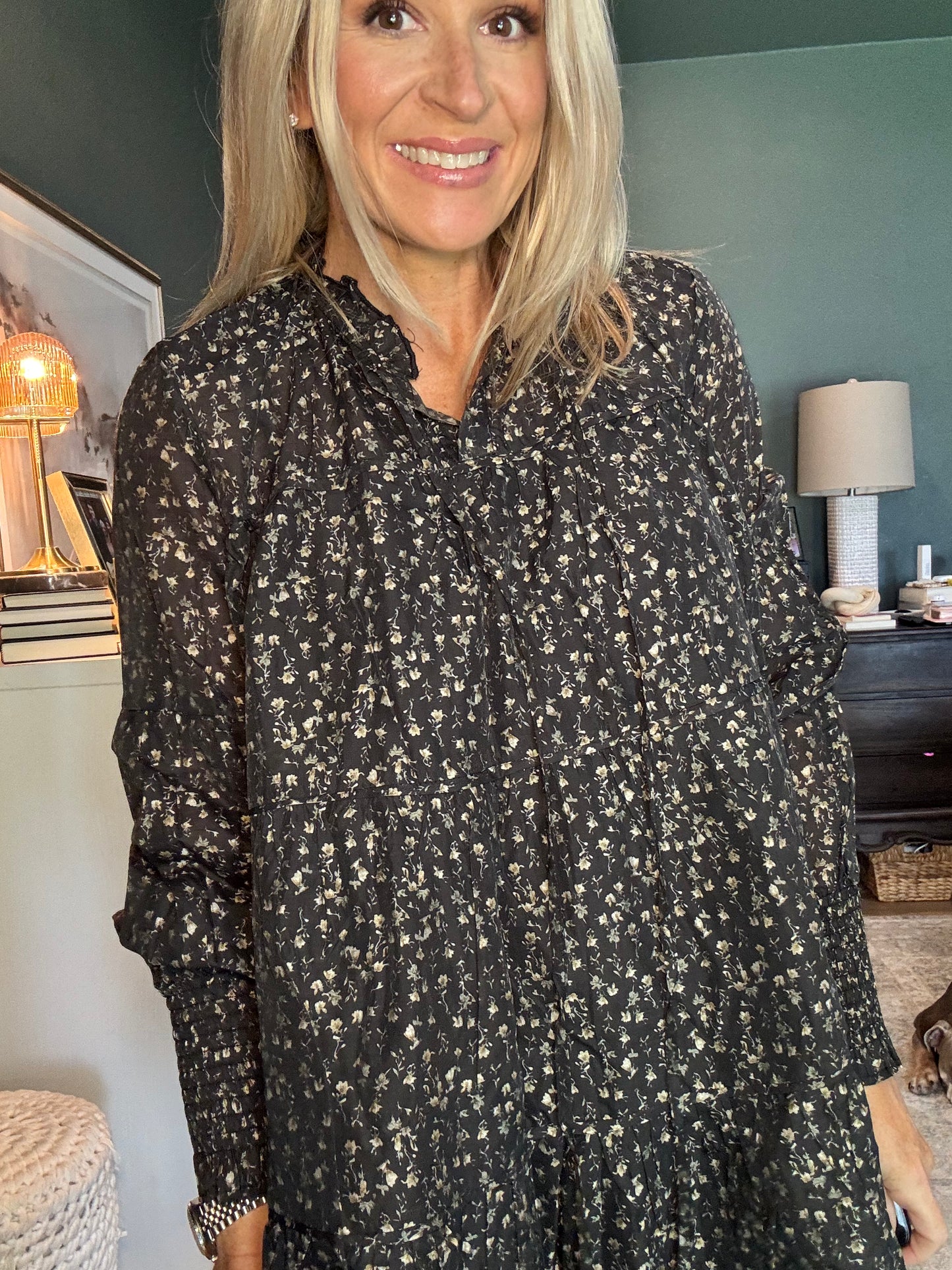 Audrey Ruffle Dress- FINAL SALE