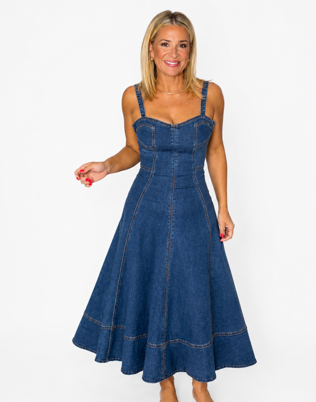 Katie Denim Midi- FINAL SALE