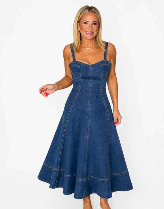 Katie Denim Midi