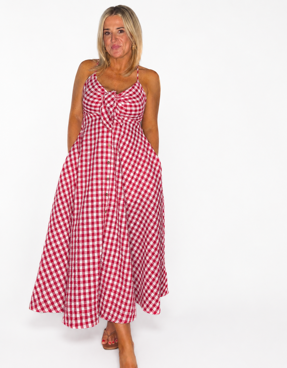 Dolly Gingham Midi