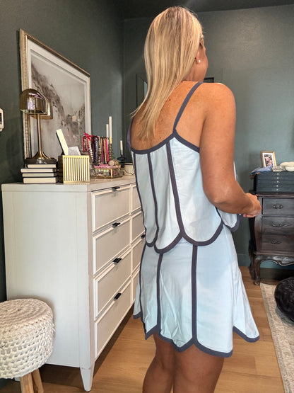 Scalloped Skort