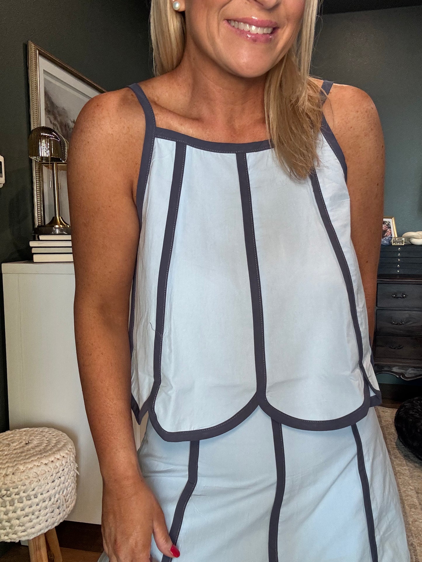 Scalloped Skort