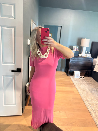 Layered Mesh Maxi Dress