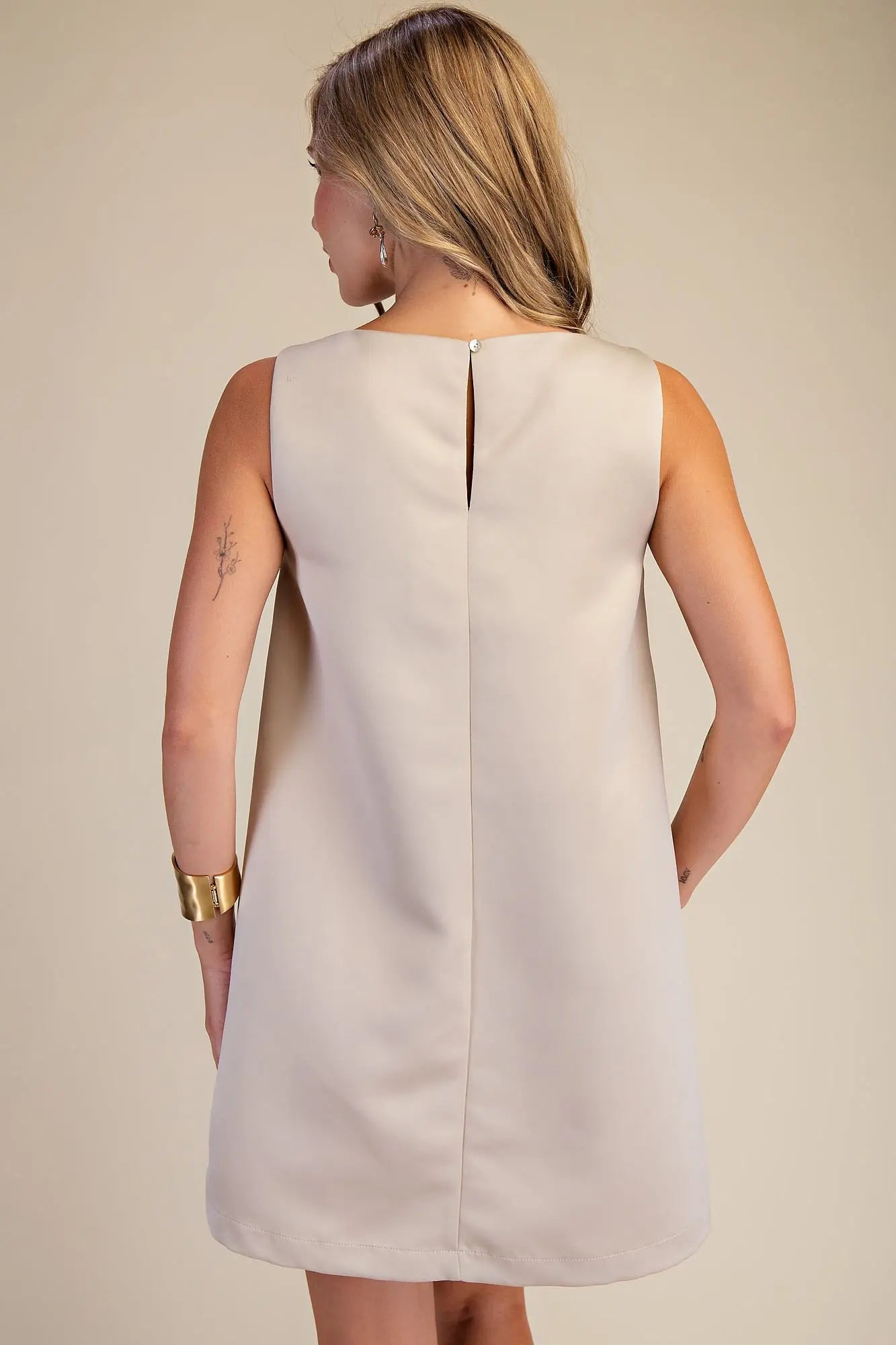 Champagne Mini Dress- FINAL SALE