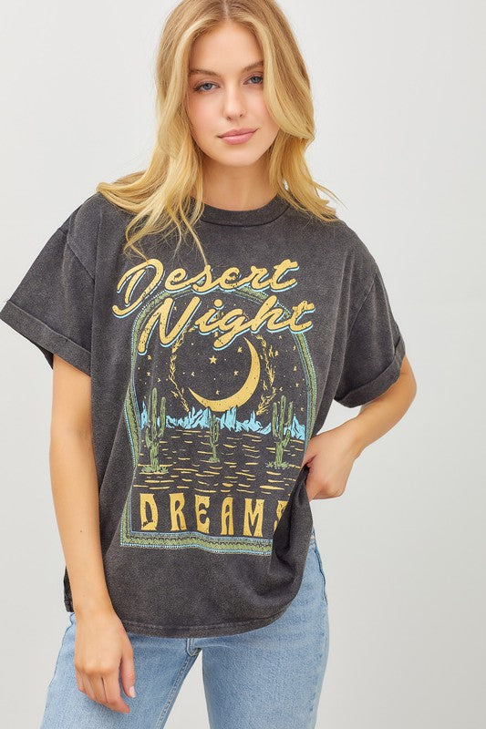 Desert Nights Graphic Top-FINAL SALE