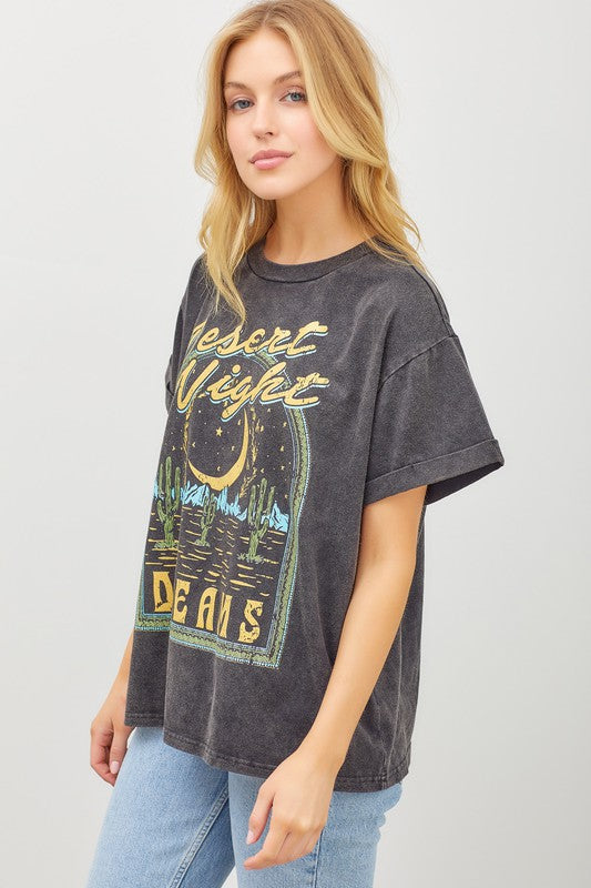 Desert Nights Graphic Top-FINAL SALE