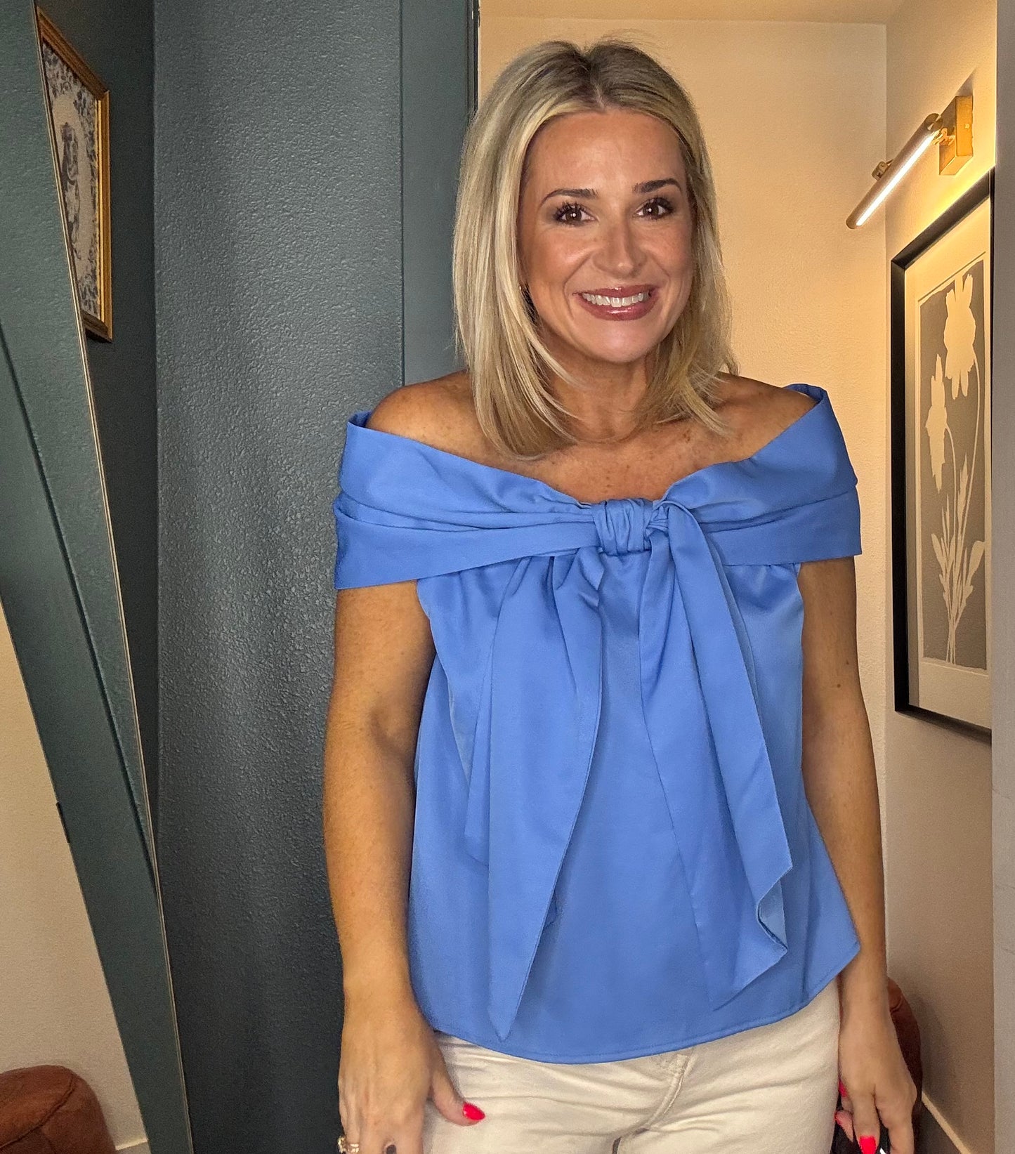 Off The Shoulder Bow Top