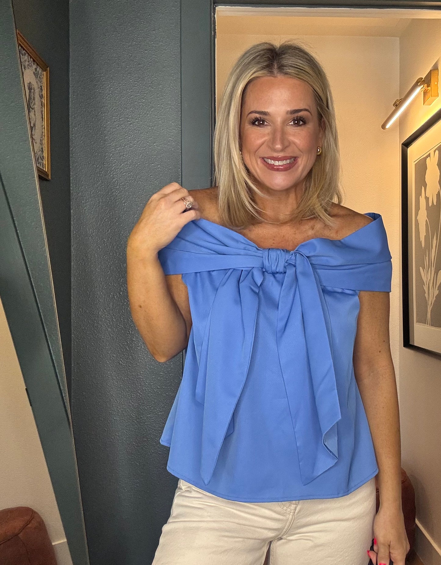 Off The Shoulder Bow Top