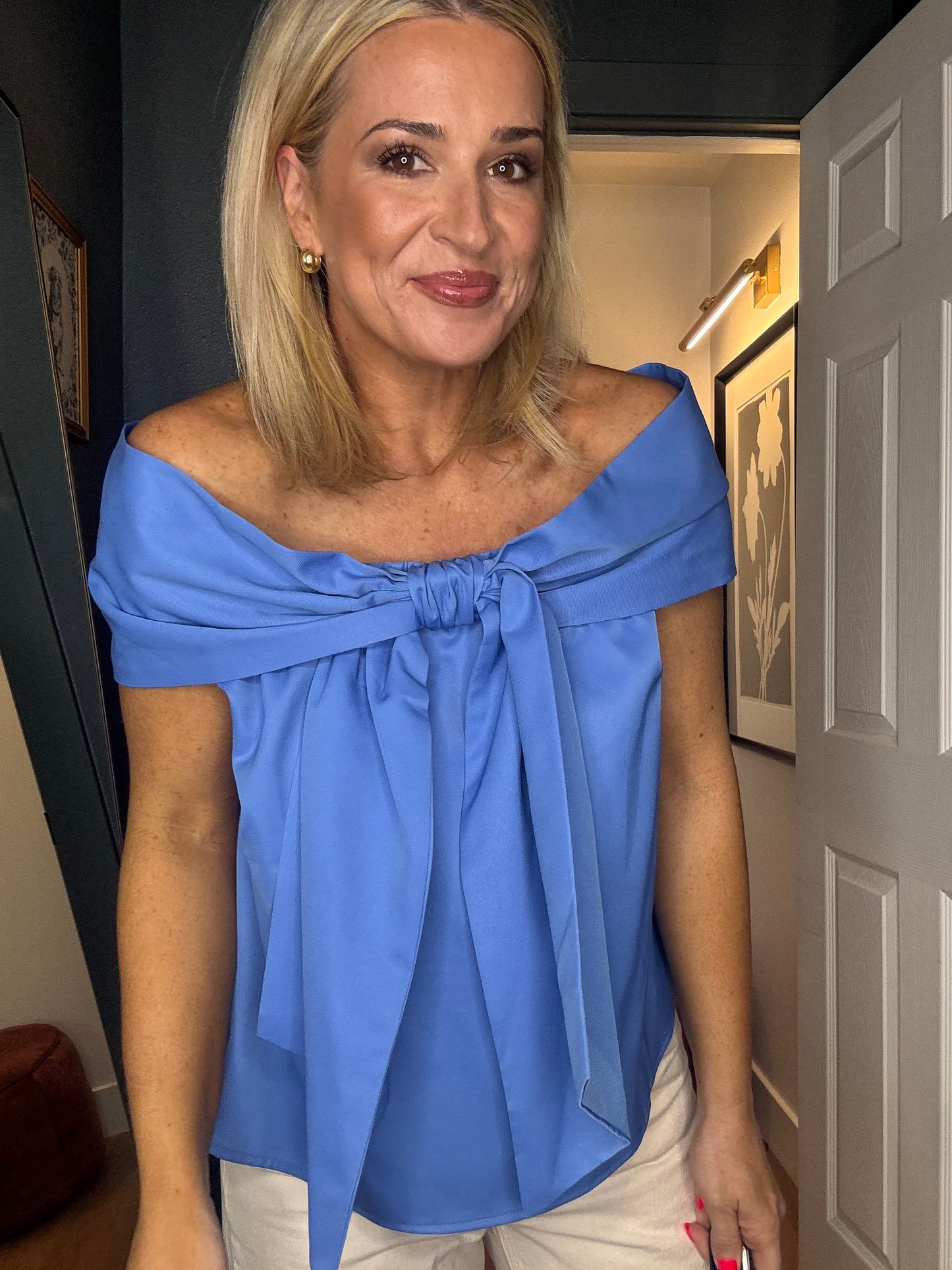 Off The Shoulder Bow Top