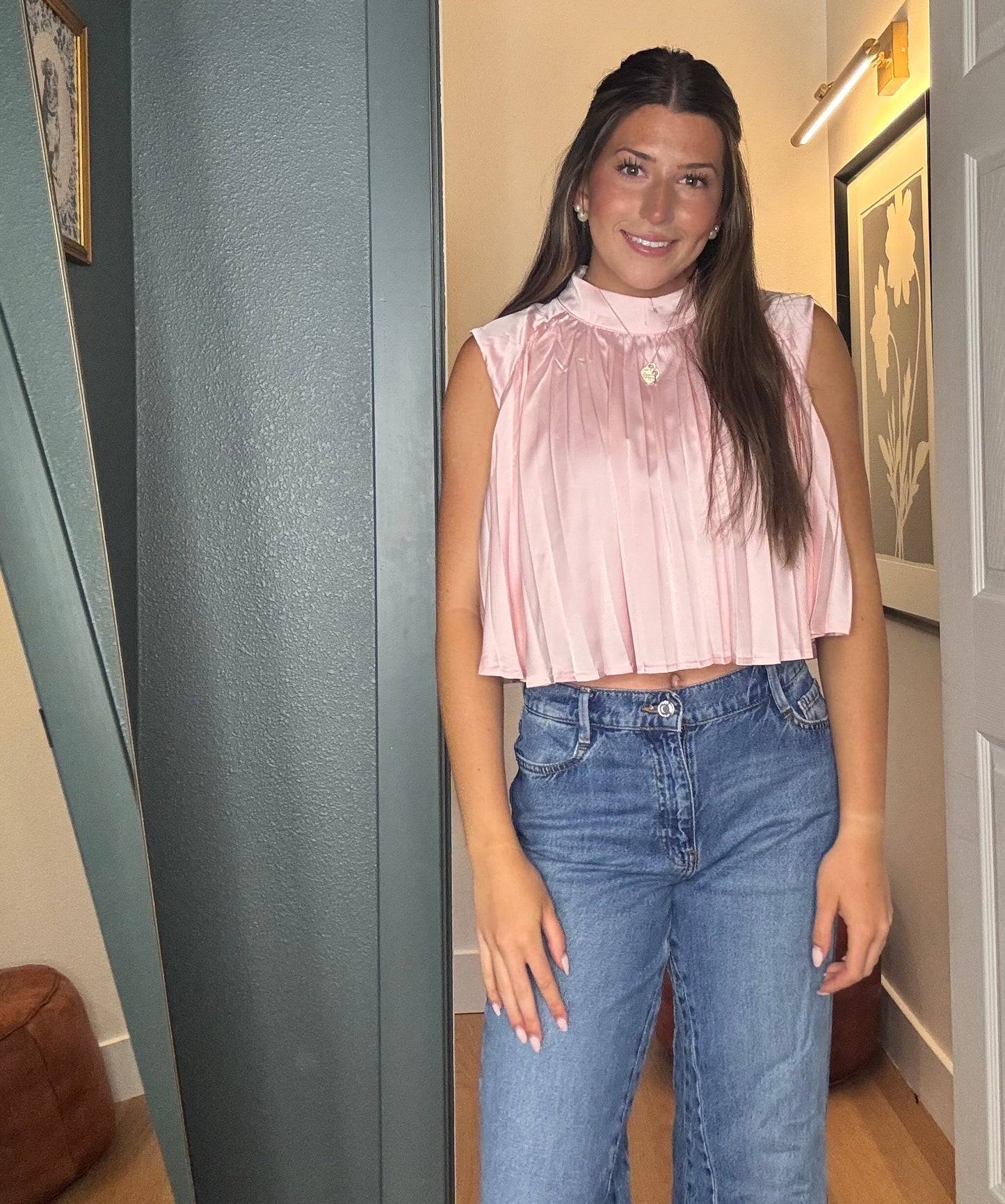 Pleated Petal Top- FINAL SALE
