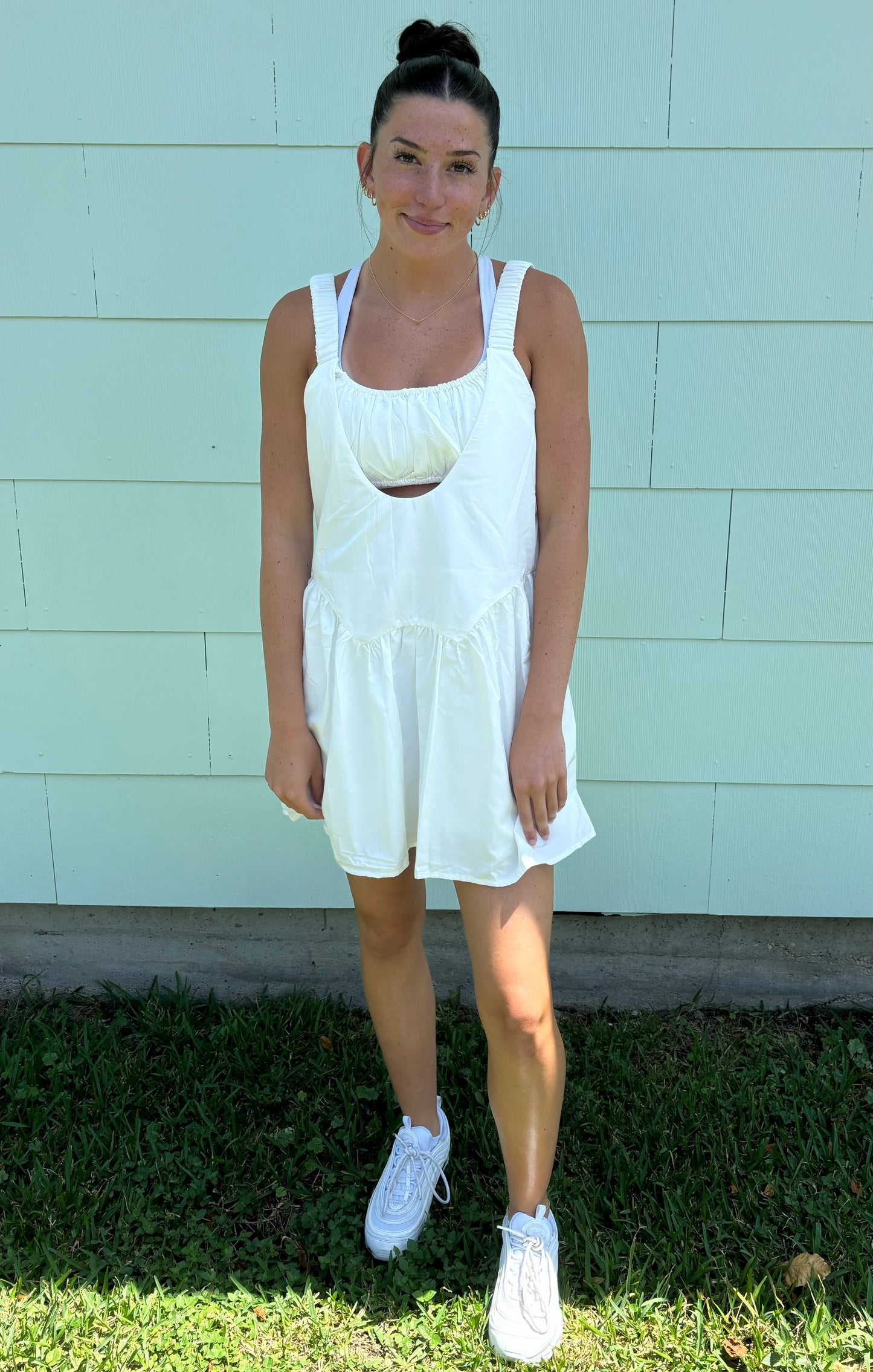 Tackle the Day Tank Dress/Romper - FINAL SALE