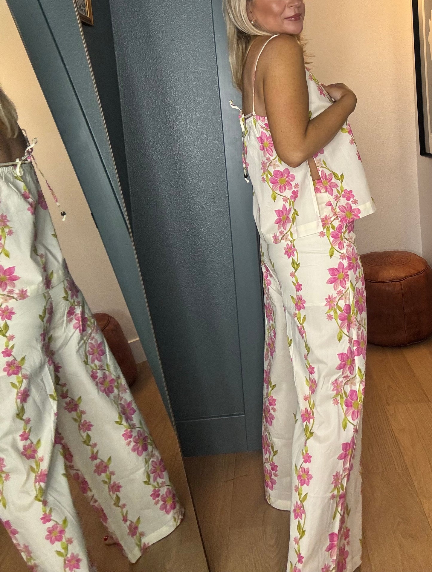 Sunlit Blossom Pant Set- FINAL SALE
