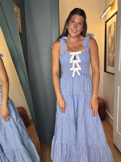 Milano Striped Midi Dress