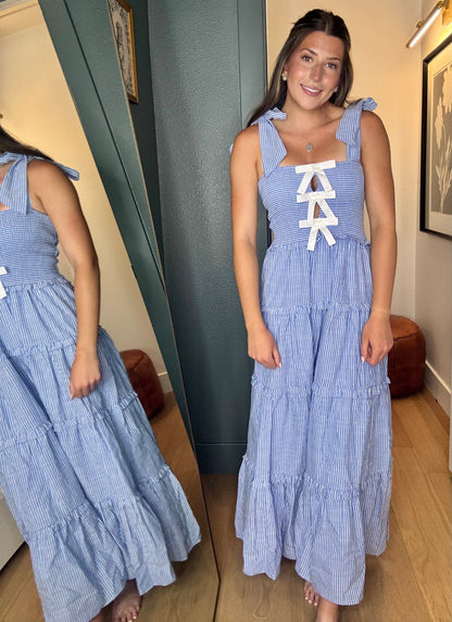 Milano Striped Midi Dress