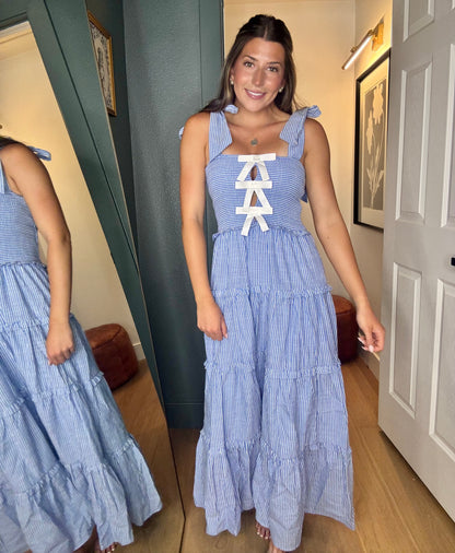 Milano Striped Midi Dress