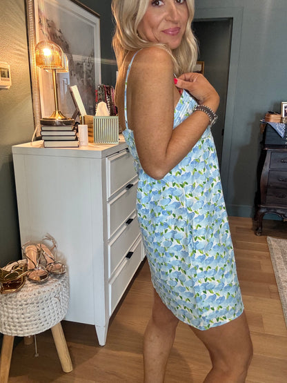 Top Stitch Mini Dress