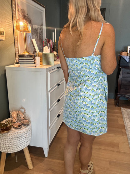 Top Stitch Mini Dress