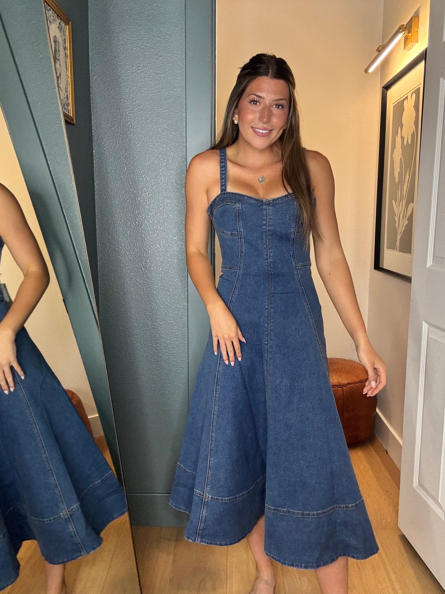 Katie Denim Midi- FINAL SALE
