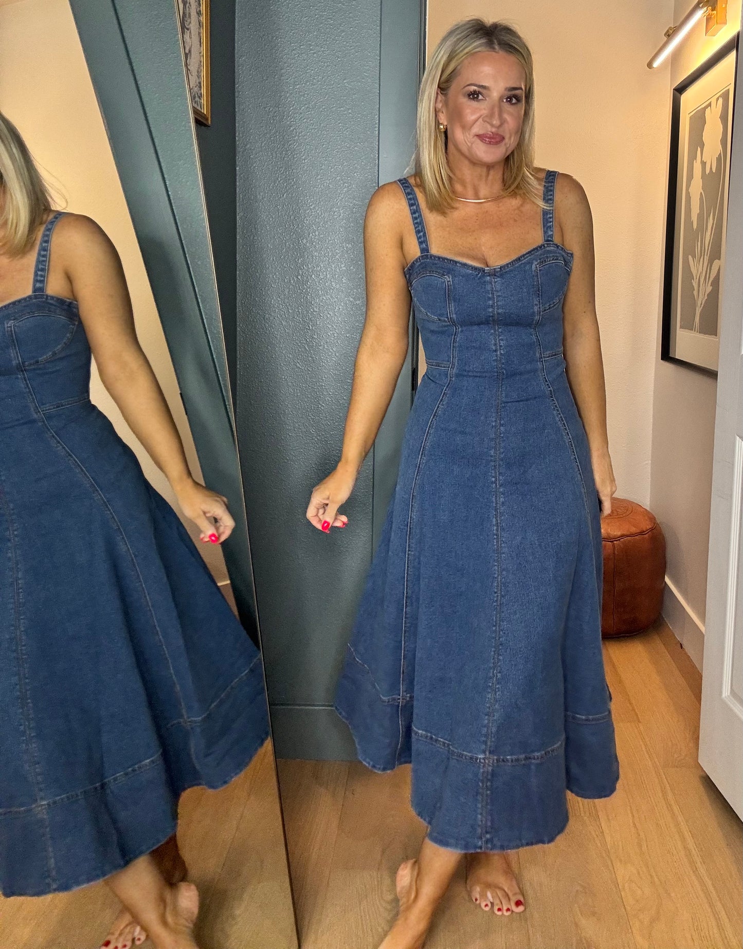 Katie Denim Midi- FINAL SALE