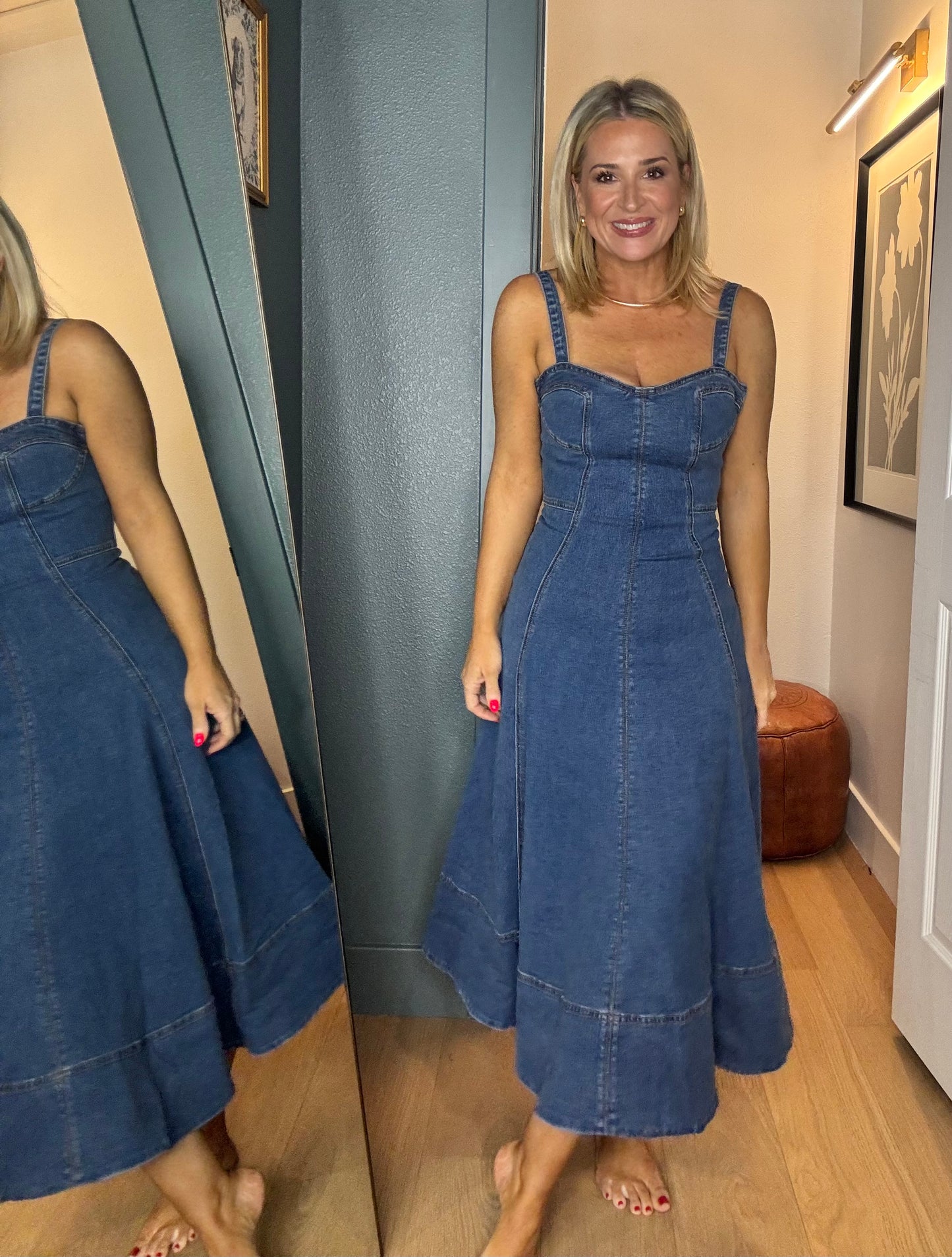 Katie Denim Midi- FINAL SALE