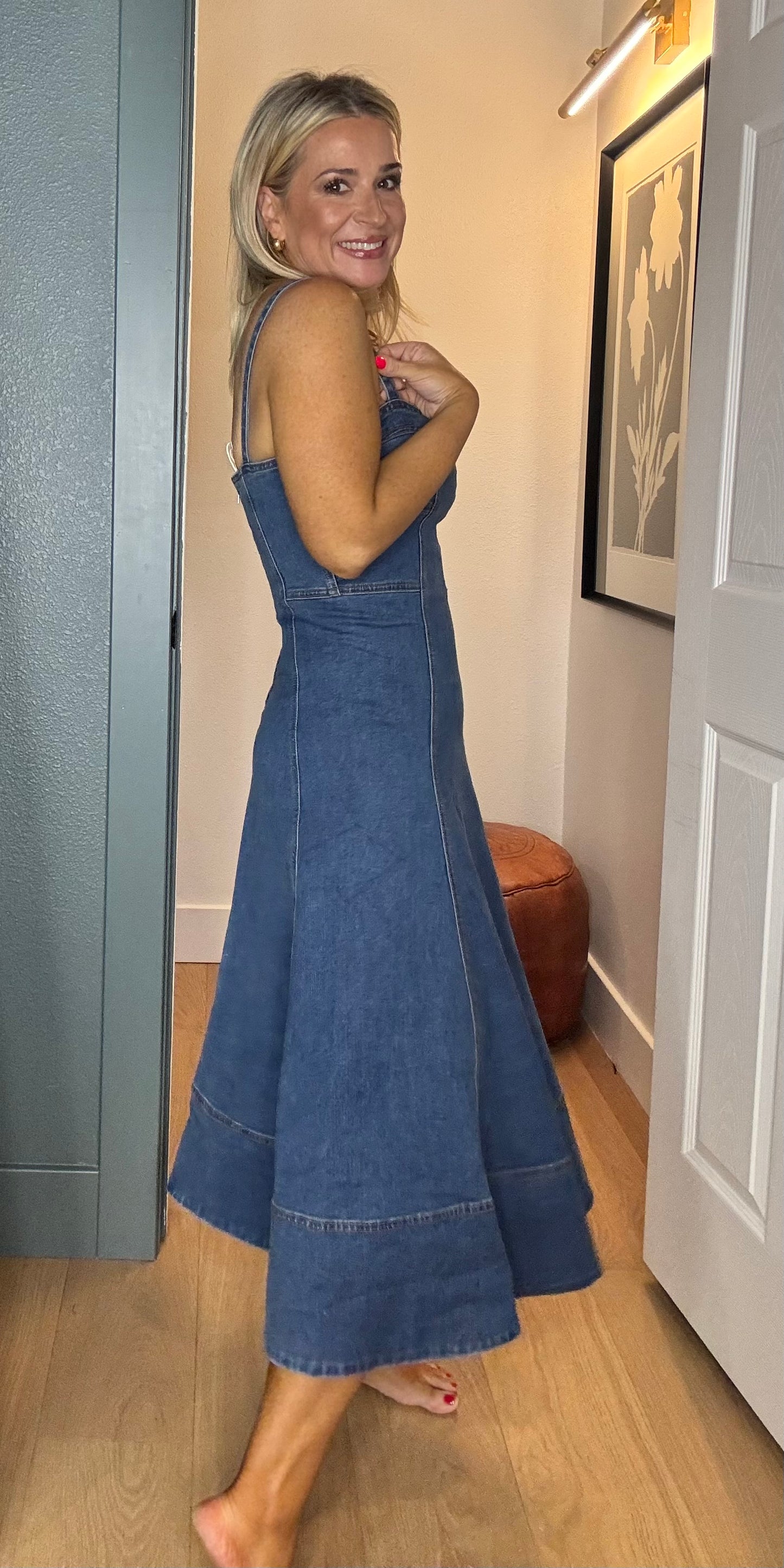 Katie Denim Midi- FINAL SALE