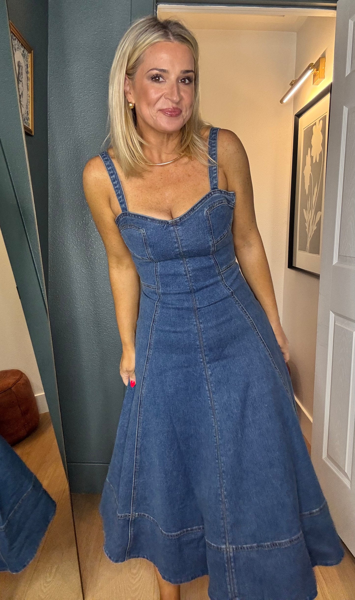 Katie Denim Midi- FINAL SALE