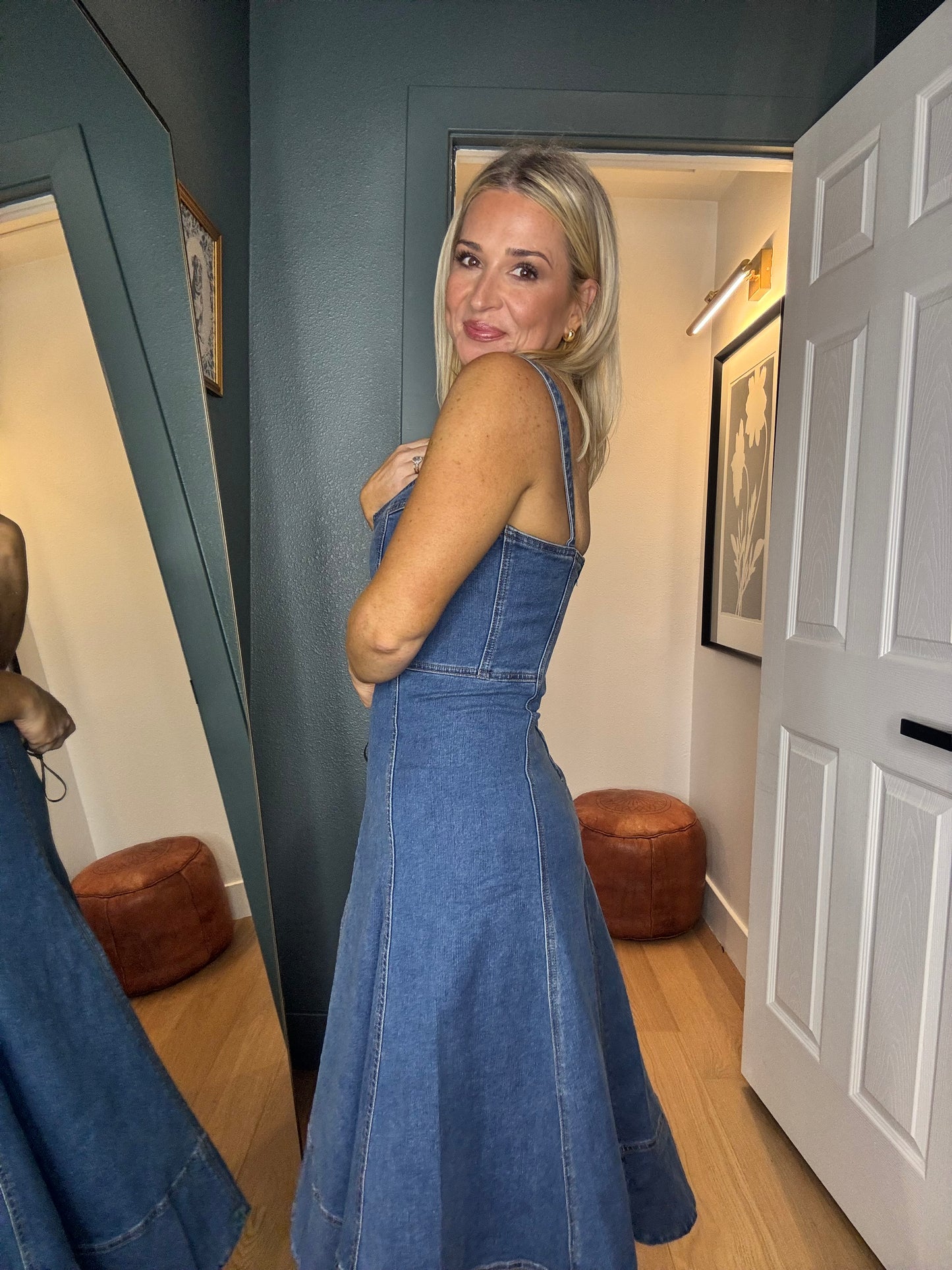 Katie Denim Midi- FINAL SALE